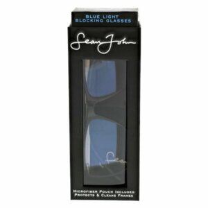 Sean John Blue Light Blocking Glasses, Style Kings, Black